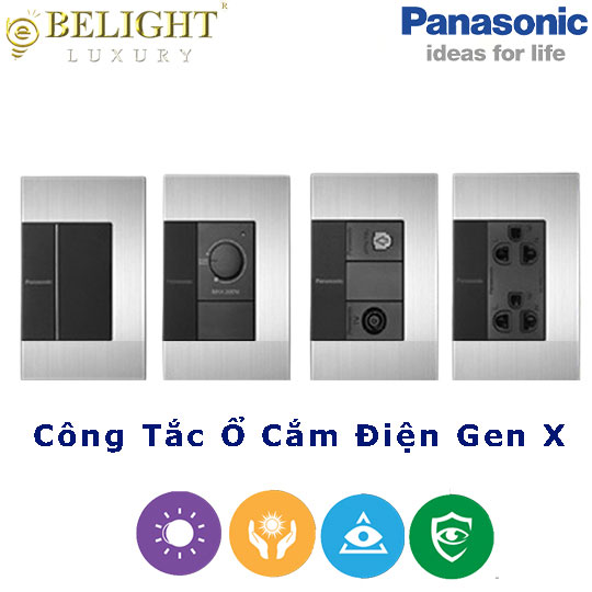 CÔNG TẮC Ổ CẮM ĐIỆN GEN X PANASONIC CÔNG TẮC Ổ CẮM ĐIỆN GEN X PANASONIC